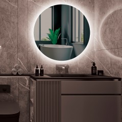 Espejo led baño redondo retroiluminado ULTRA - CRISTALED Medida ULTRA Ø60