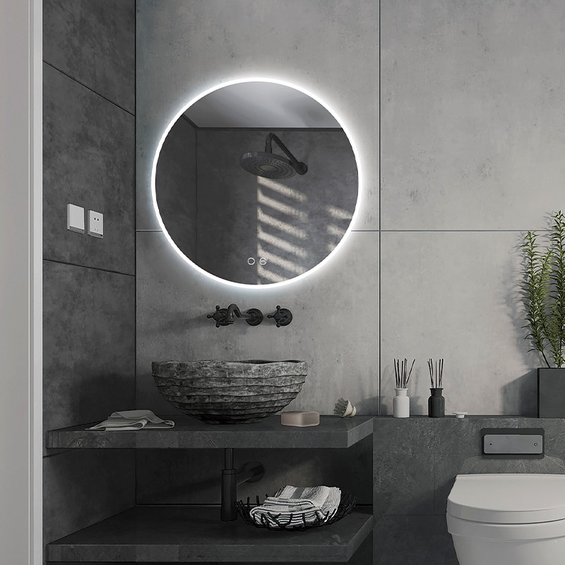 Espejo led baño redondo retroiluminado OMEGA - CRISTALED Medida OMEGA 60x80