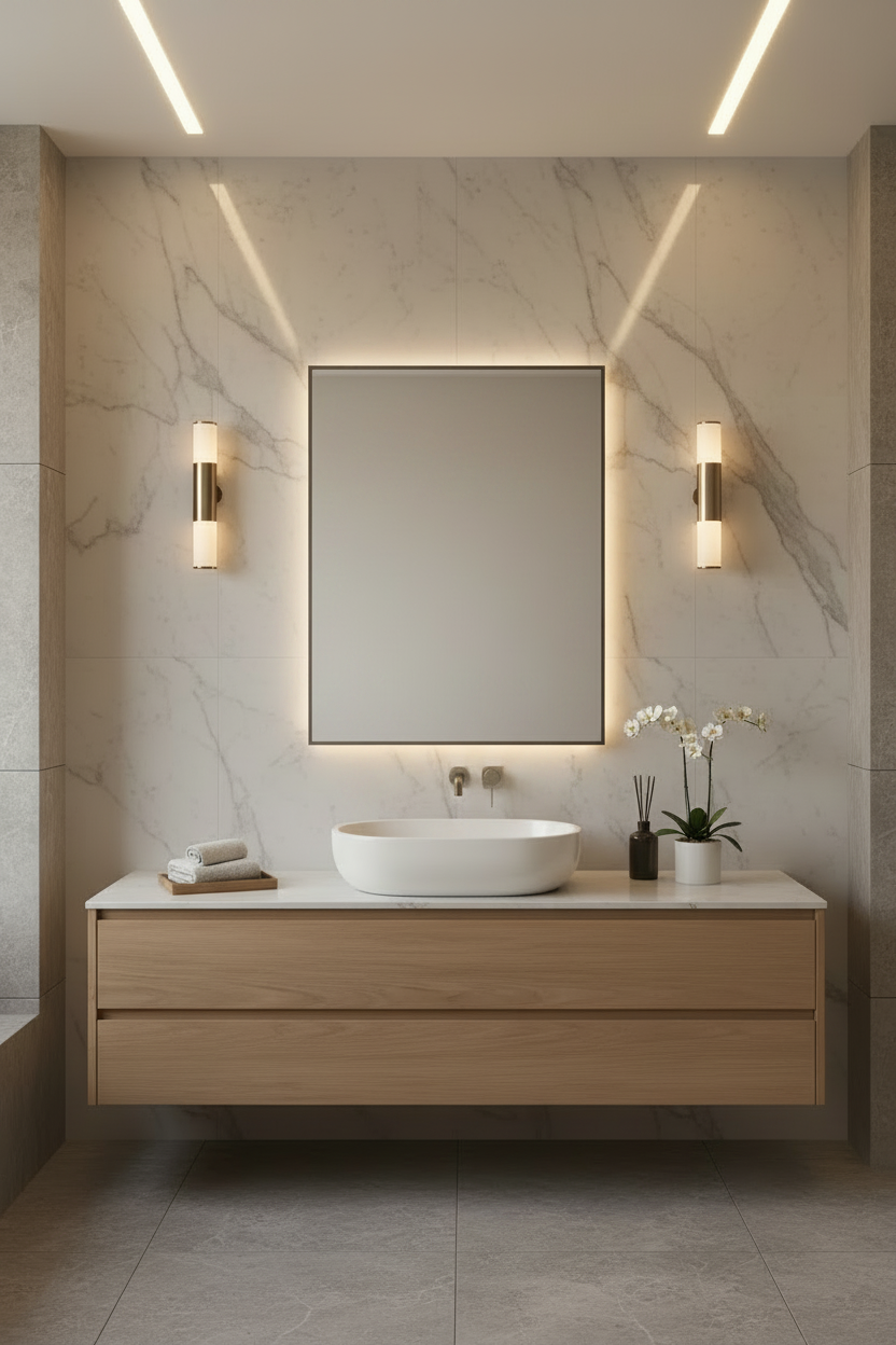 Espejo de Baño con Luz LED Rectangular · Simba EXPRESS · Entrega 24-72h