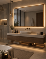 Espejo de Baño y Vestidor Rectangular con Luz LED Retroiluminada · Modelo CALIFORNIA