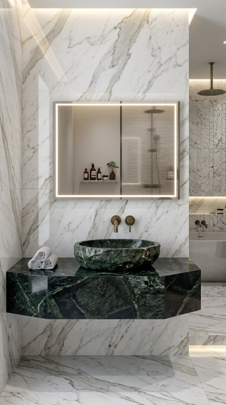 Espejo de baño y vestidor con luz LED frontal rectangular entrega 24-72h · Modelo Cedrus EXPRESS