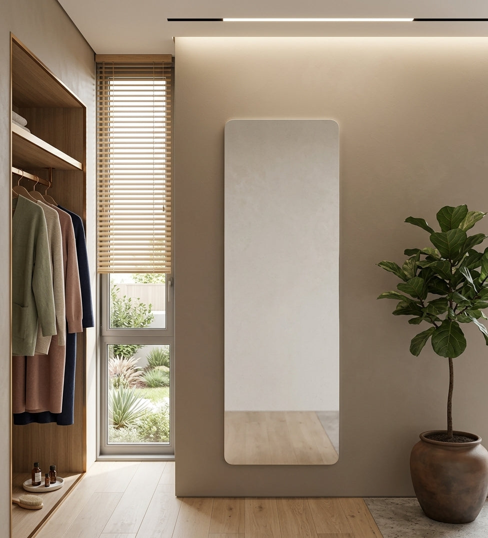 Espejo de baño y vestidor rectangular sin luz entrega 24-72h · Modelo Lisa canto redondo EXPRESS