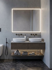Espejo de baño y vestidor con luz LED frontal rectangular entrega 24-72h · Modelo Cedrus EXPRESS