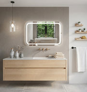 Espejo de baño y vestidor con luz LED frontal rectangular entrega 24-72h · Modelo Pina EXPRESS