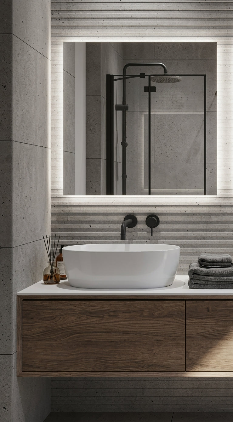 Espejo de baño y vestidor con luz LED rectangular entrega 24-72h · Modelo Kale EXPRESS