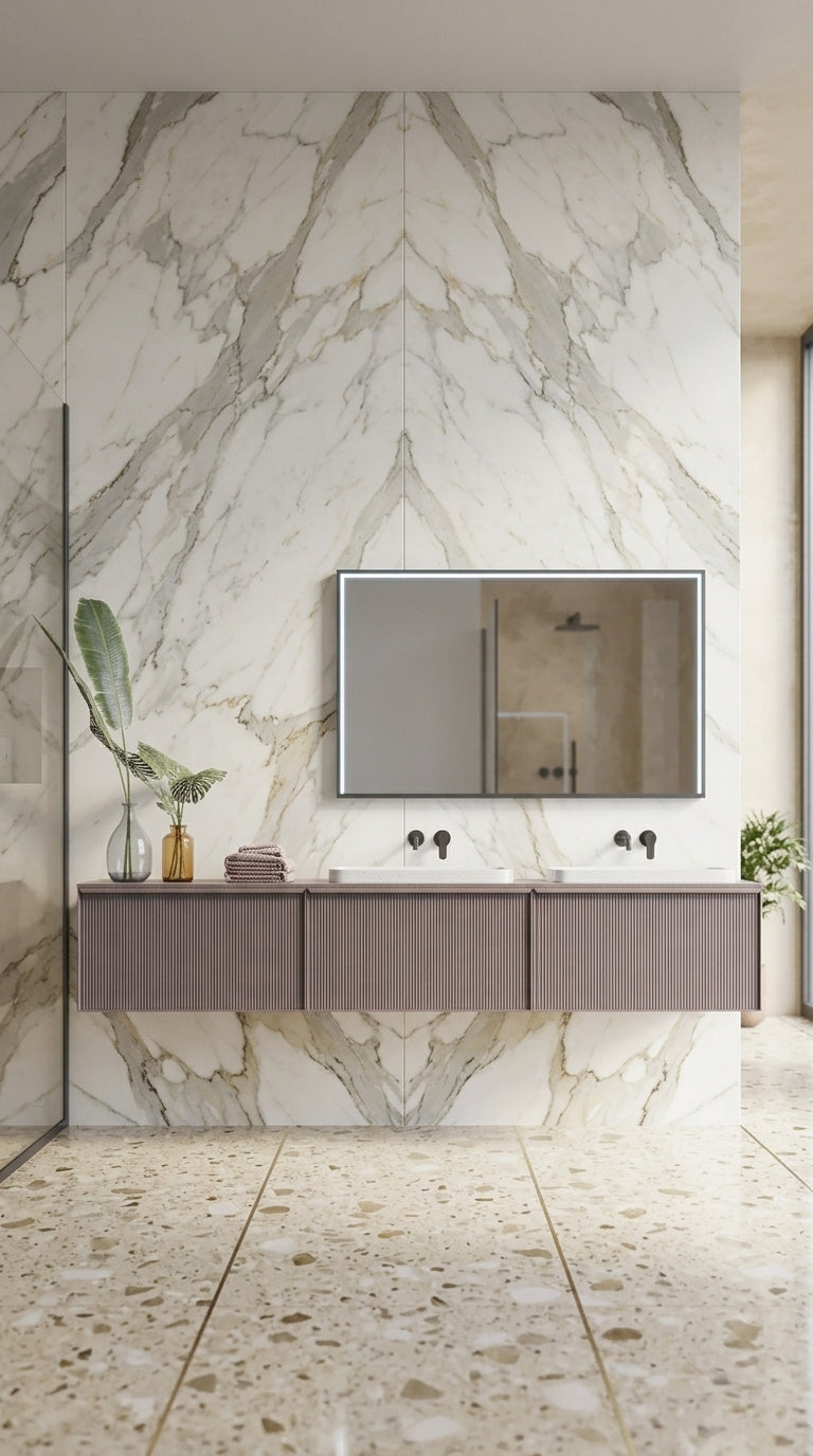 Espejo de baño con luz LED perimetral rectangular · Modelo ABILITY