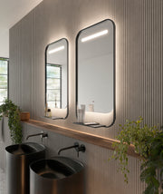 Espejo de baño con luz LED rectangular retroiluminado · Modelo CONCEPT