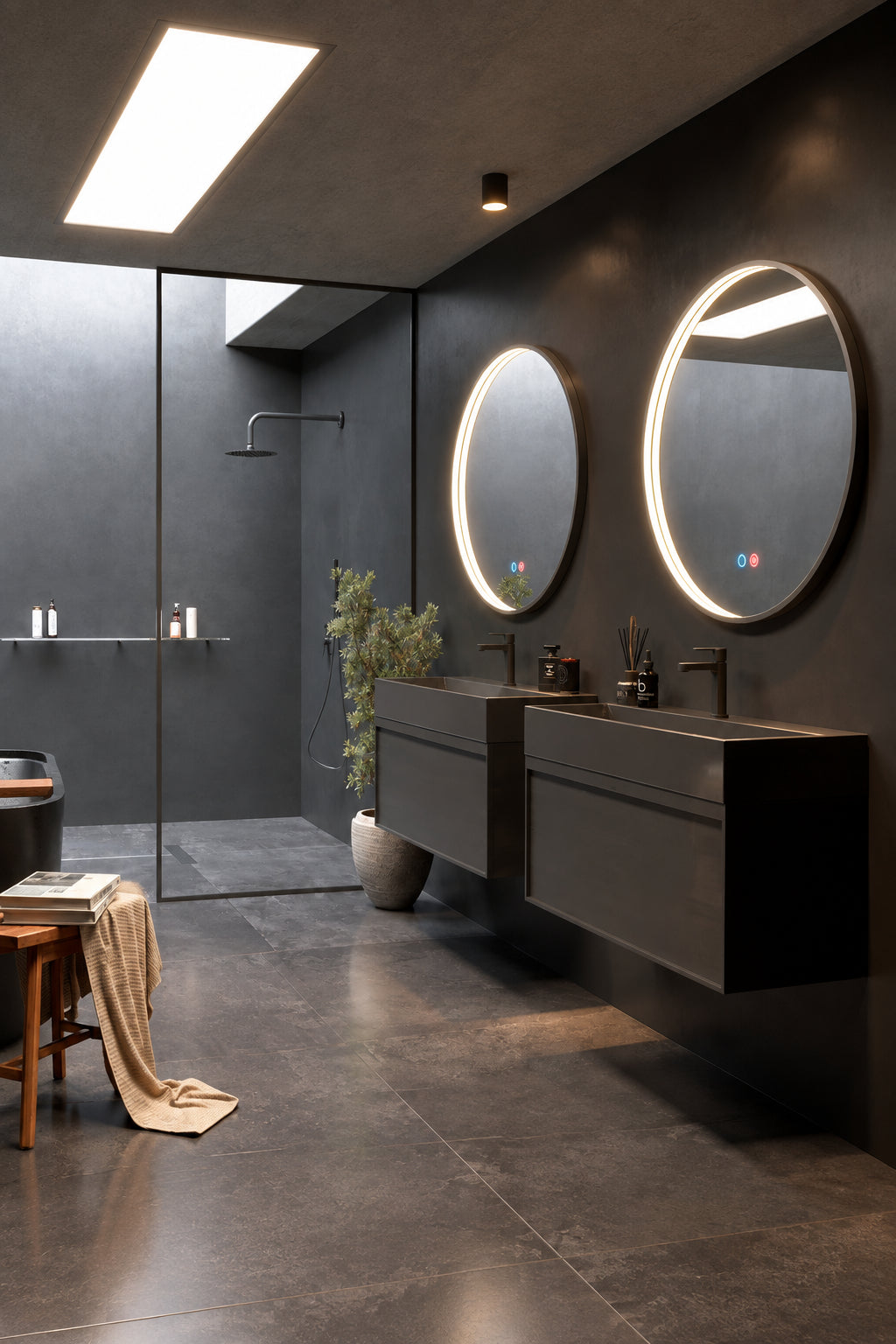 Espejo de baño con luz LED · Modelo NEPAL