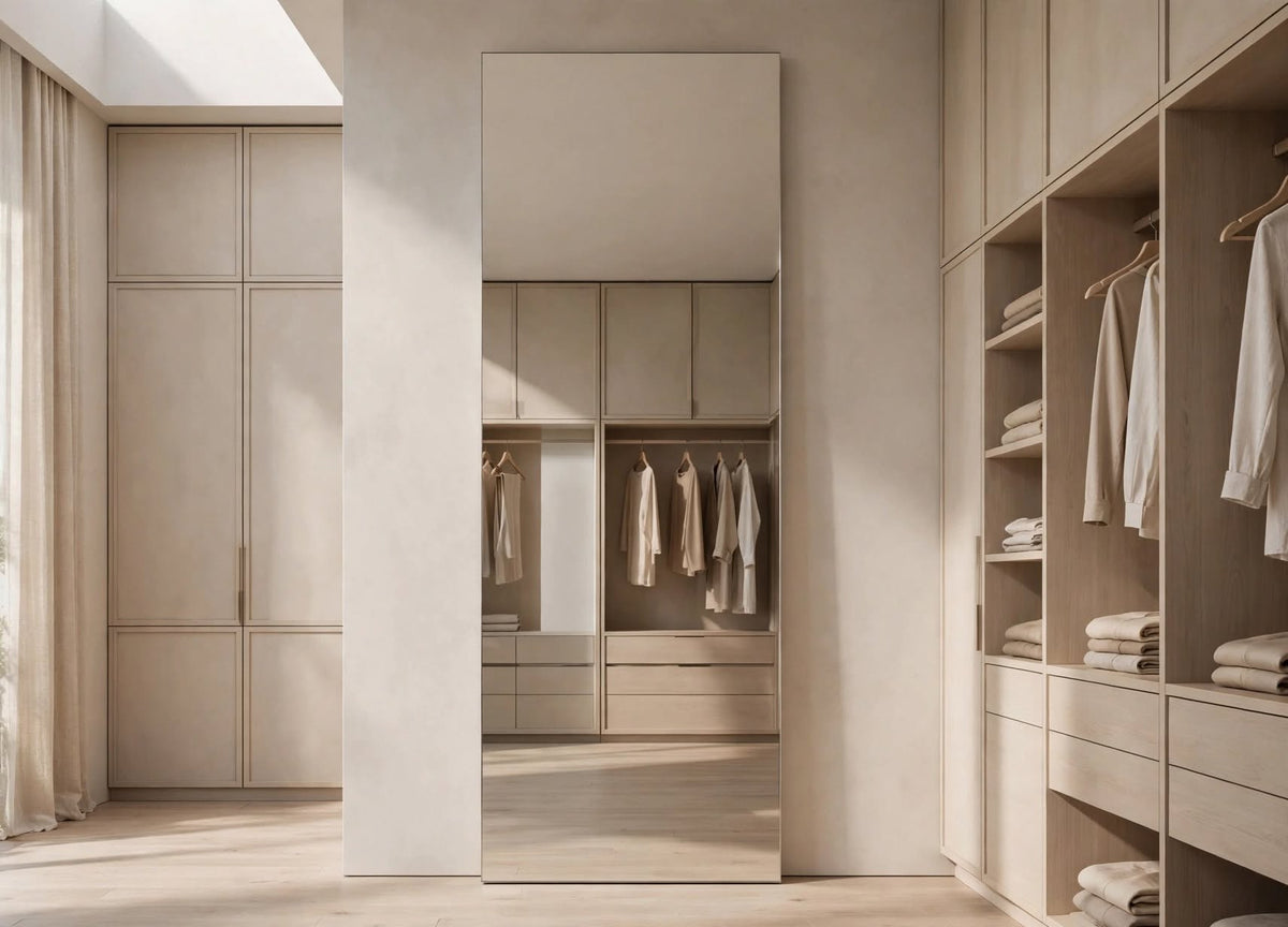 Espejo de baño y vestidor rectangular sin luz · Modelo BASIC