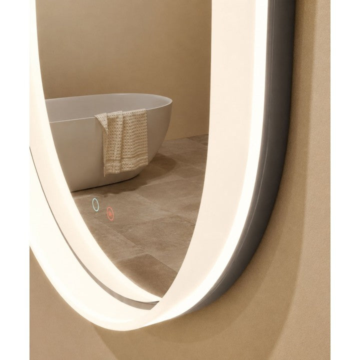 Espejo de baño con luz LED en marco iluminado · Modelo BARI