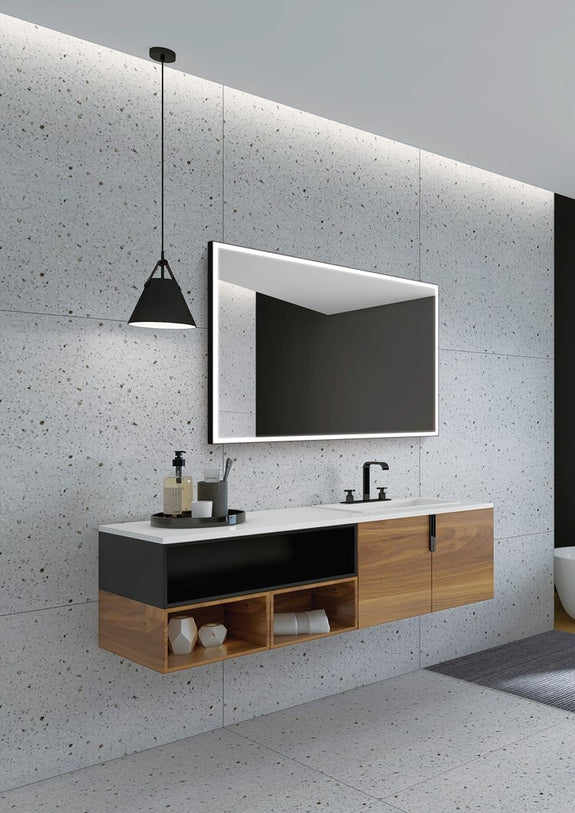Espejo led cuadrado con luz frontal Suiza TRILED - LEDIMEX - EspejoLED