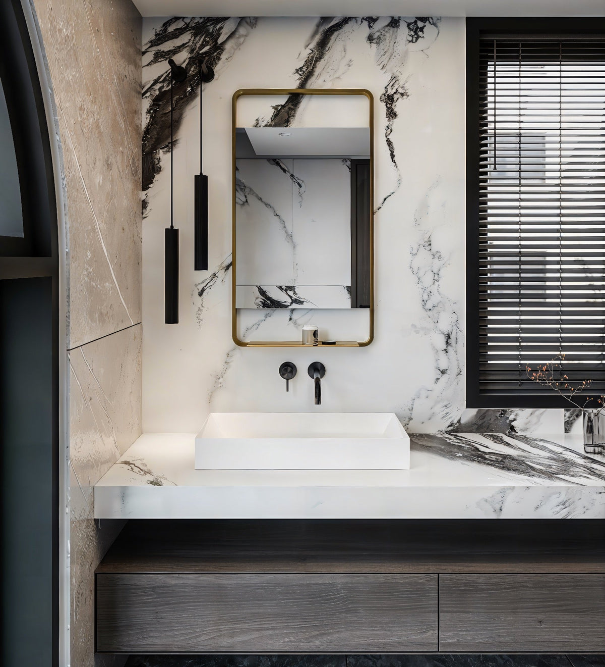 Espejo de baño rectangular sin luz · Modelo AIRA SIN [config]