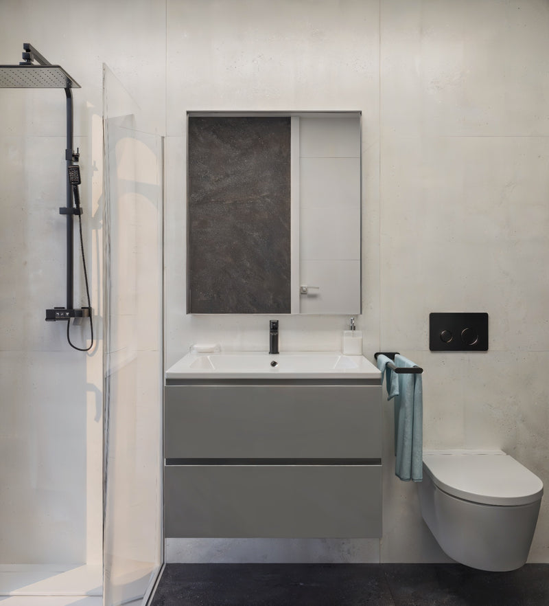 Espejo de baño rectangular sin luz a medida · Modelo AVIDE SIN