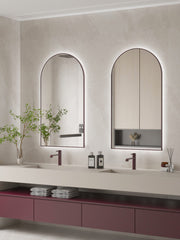 Espejo de baño con luz LED rectangular, retroiluminado · Modelo FIYI [config]
