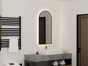 Espejo de baño con luz LED rectangular, retroiluminado · Modelo PIRENEUS [config]