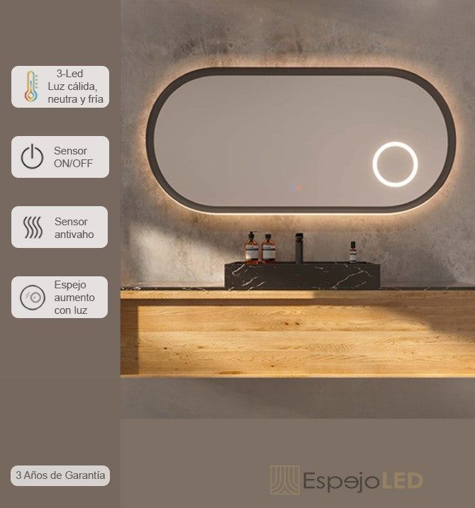 Espejo Modelo RIMINI - LEDIMEX - EspejoLED