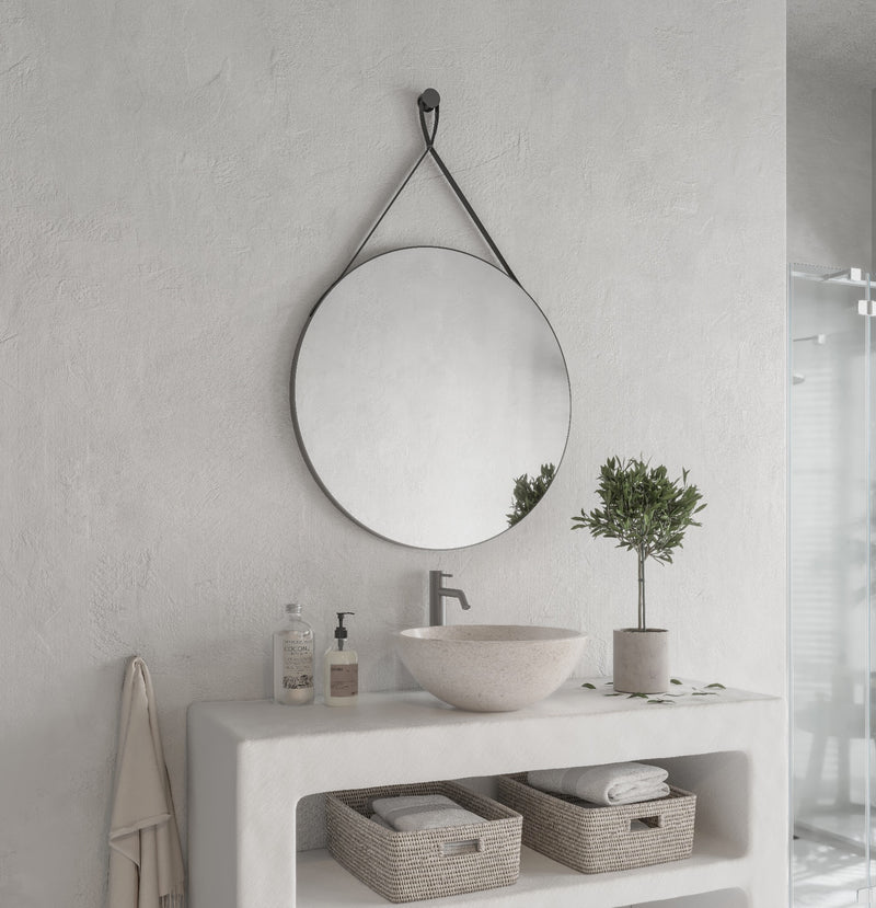 Espejo de baño redondo sin luz · Modelo SIENA