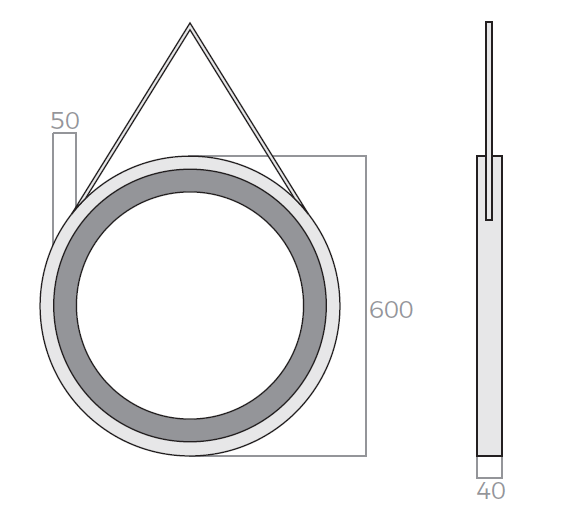 Espejo Modelo WOOD - EspejoLED