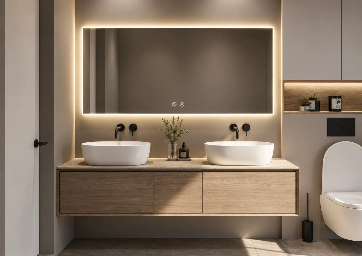 Espejos LED a medida para tu baño y tu hogar