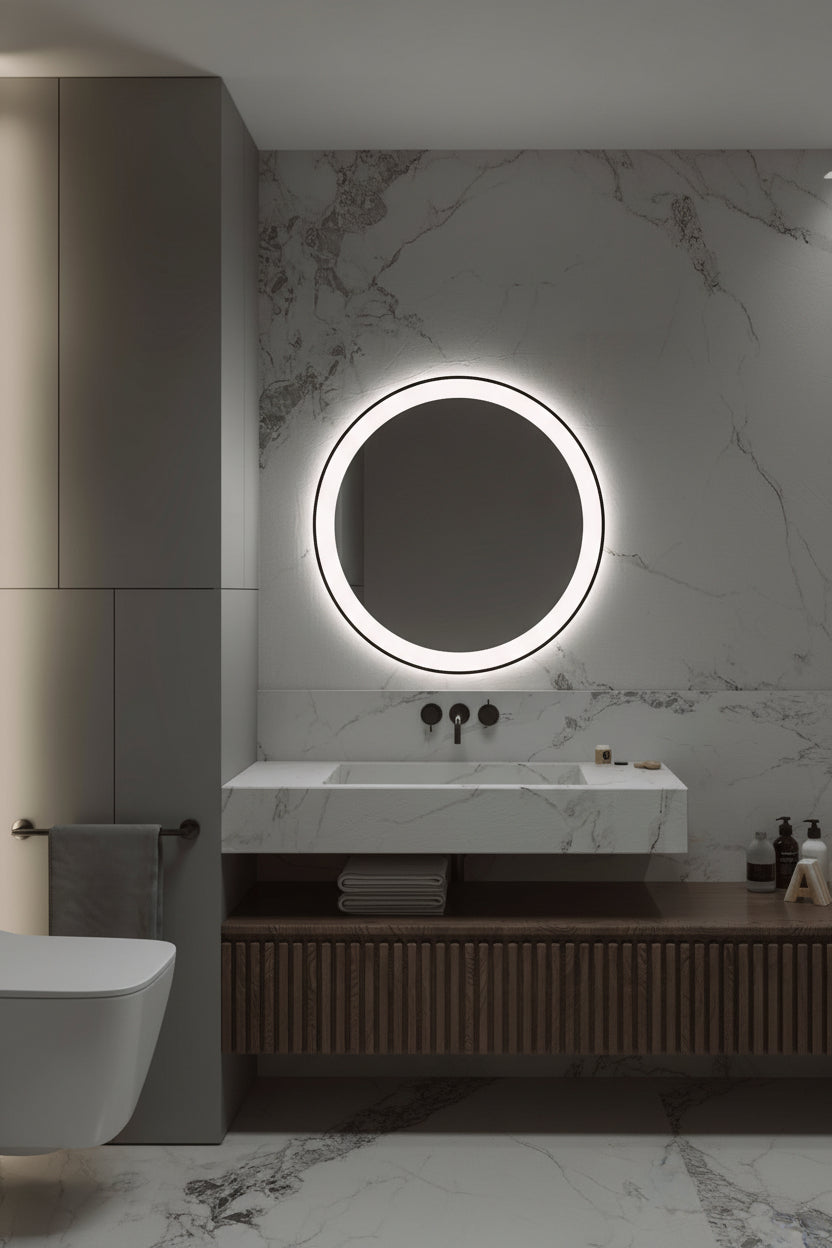 Espejo de baño con luz LED retroiluminado entrega 24-72h · Modelo Vega EXPRESS